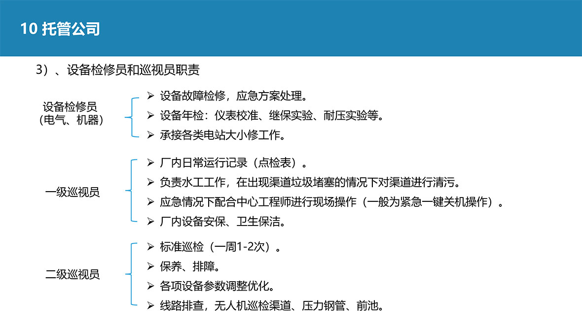 水电站托管业务介绍